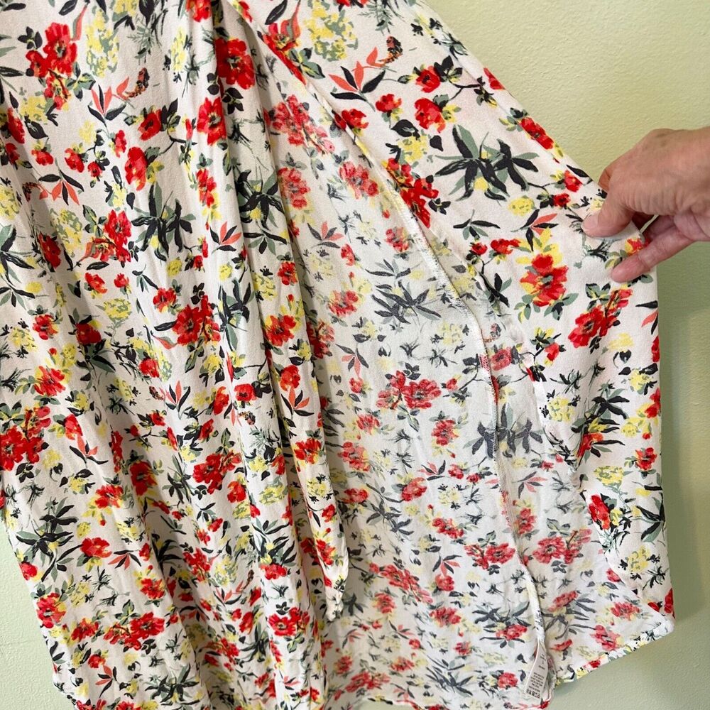 LUSH Women's Maxi Dress Size L Pink‎ Floral Flowly Slide Slits - Picture 15 of 16